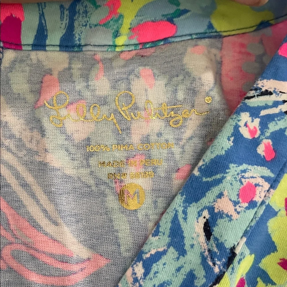 Lilly Pulitzer Amina Dress Fantasy Garden Size Medium - Picture 5 of 8